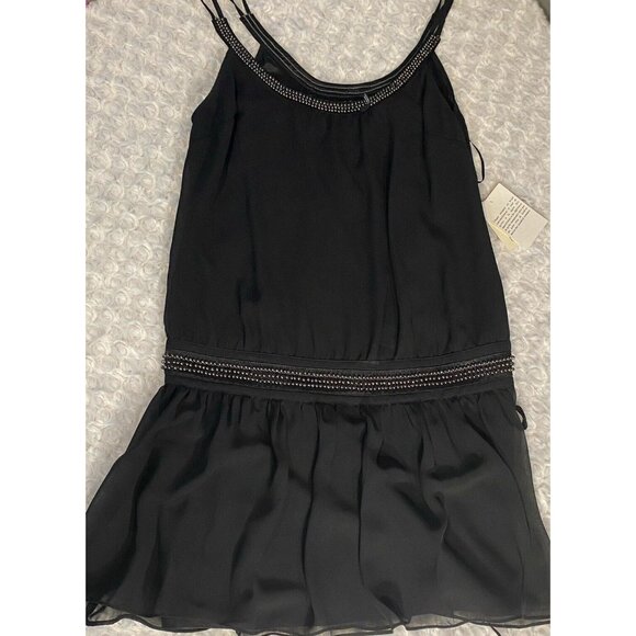 Guess Beaded Dressy Tank Beaded Size 3 Jet Black - Picture 13 of 13